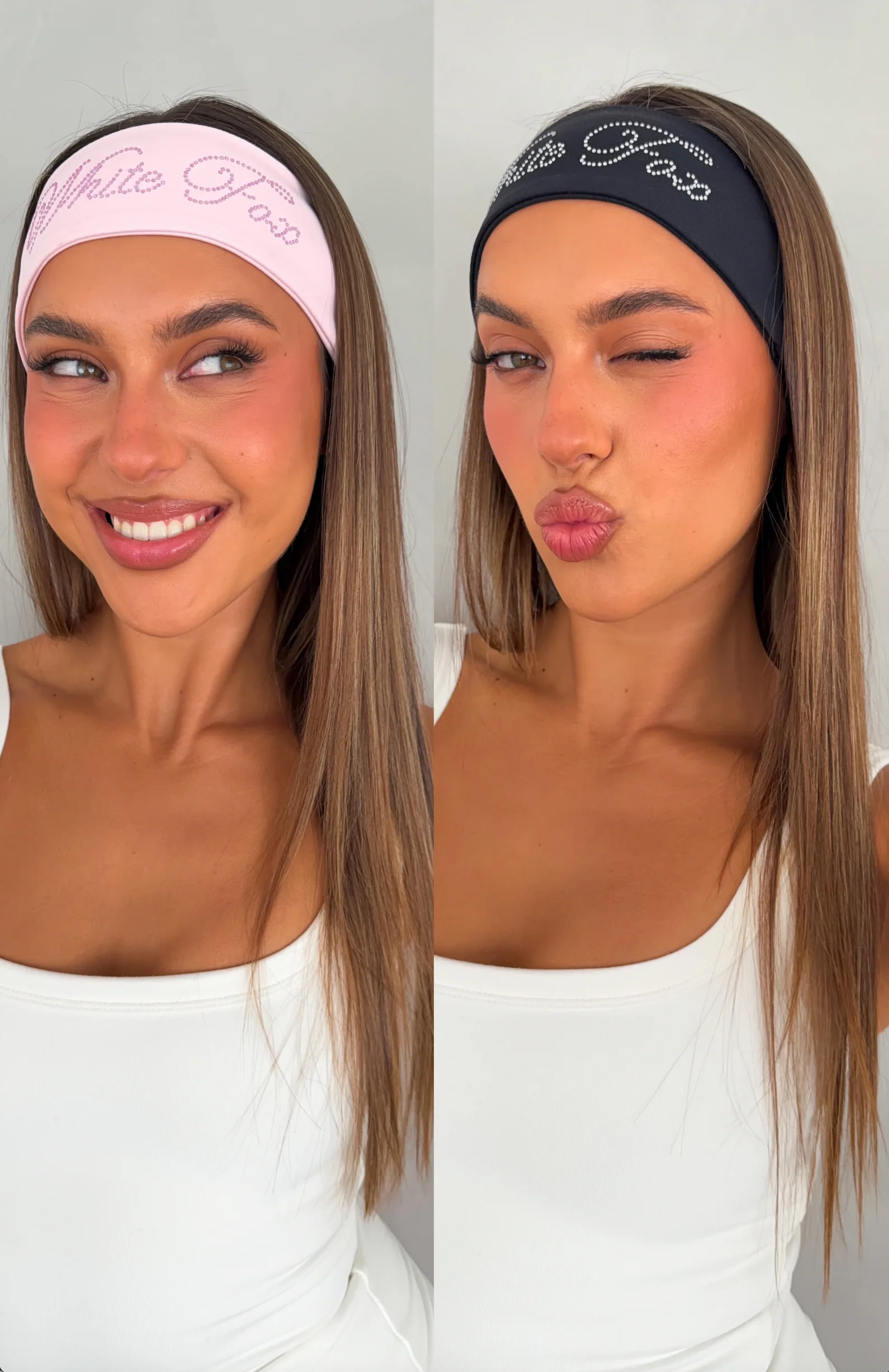 Diamond Sky 2 Pack Headband Black/Pink