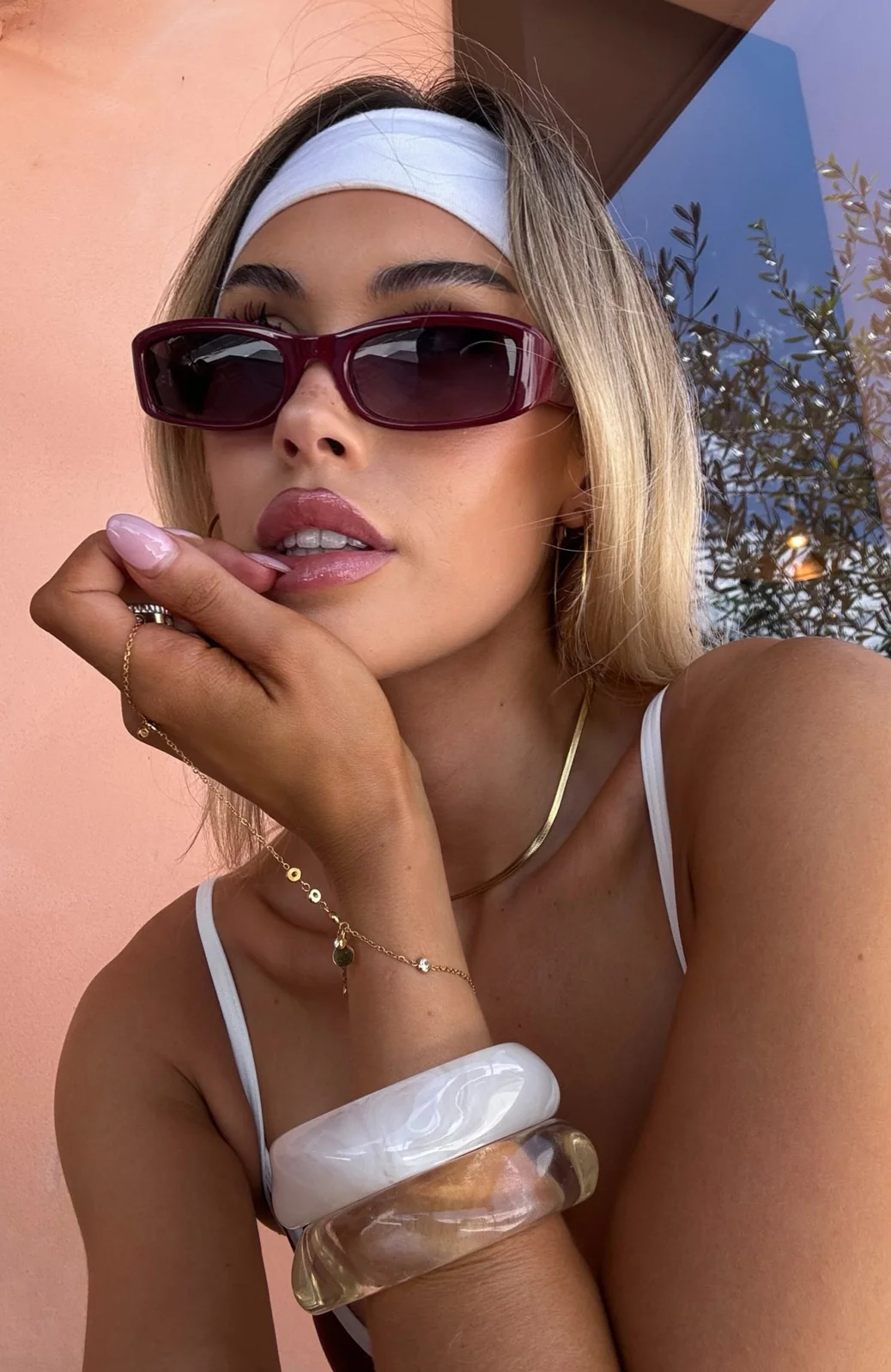 Tash Headband White