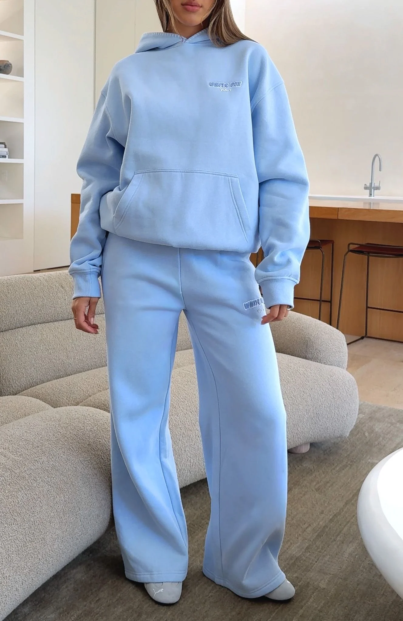 Vol. 1 Wide Leg Sweatpants Blue