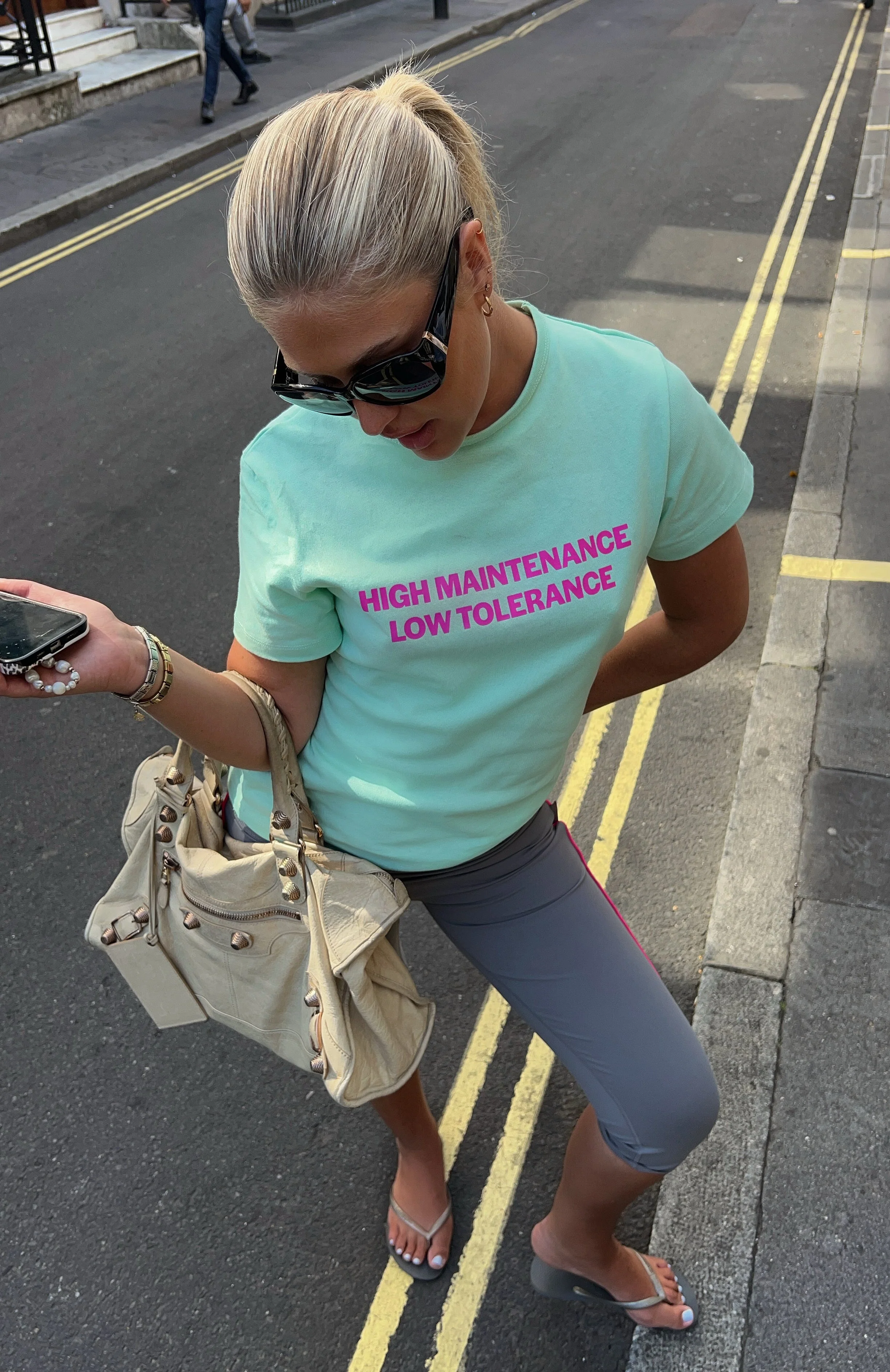 High Maintenance Vibes Tee Mint