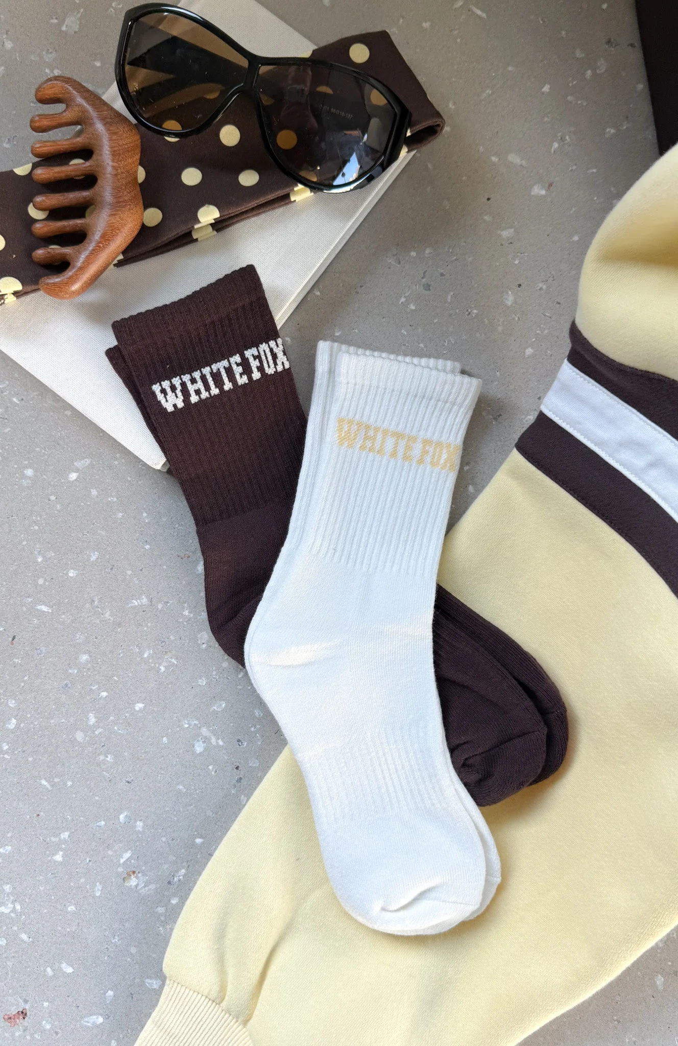 No Convincing Socks 2 Pack Chocolate/Cream