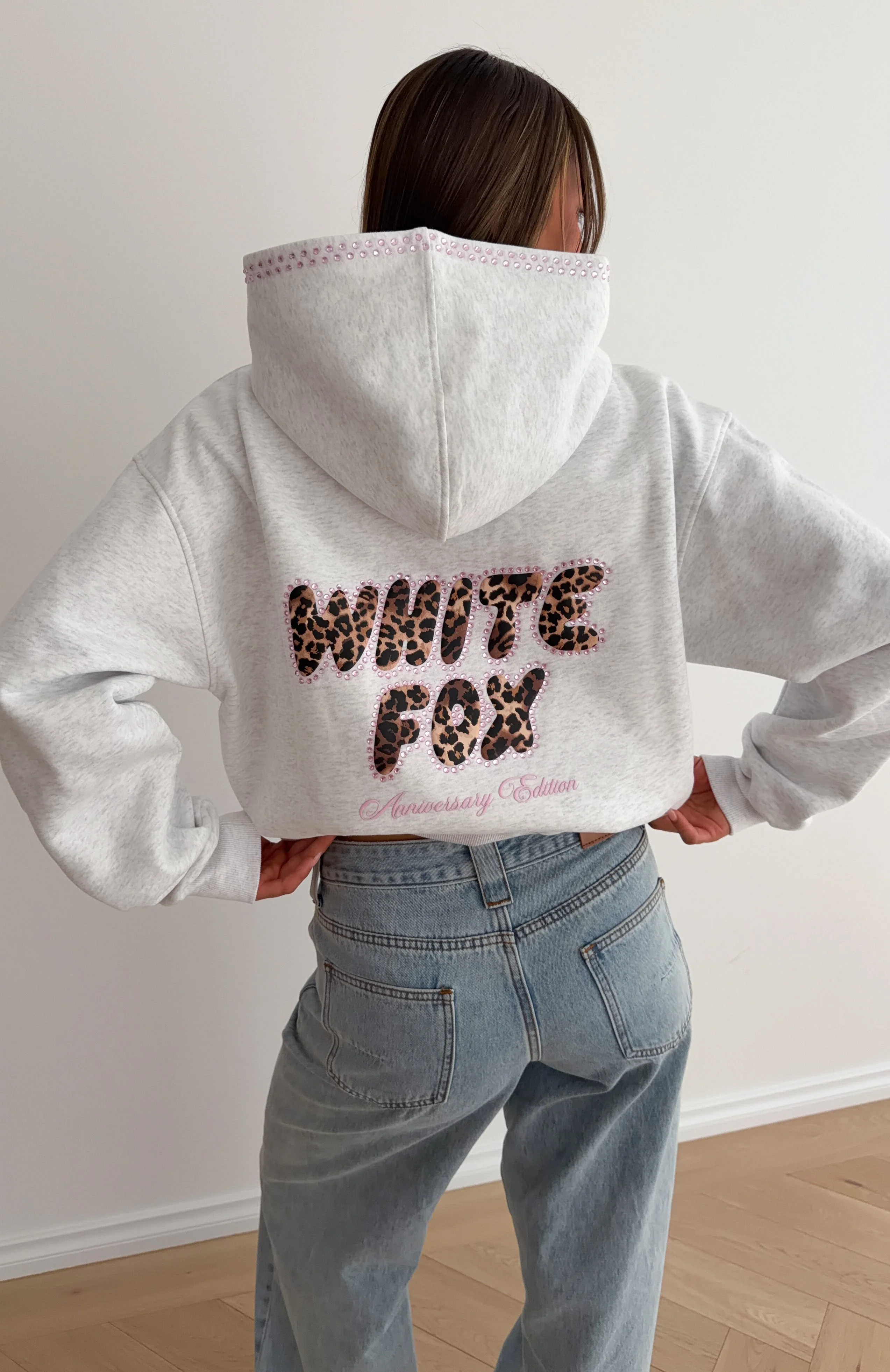 Vivid Light Oversized Hoodie Grey Marle