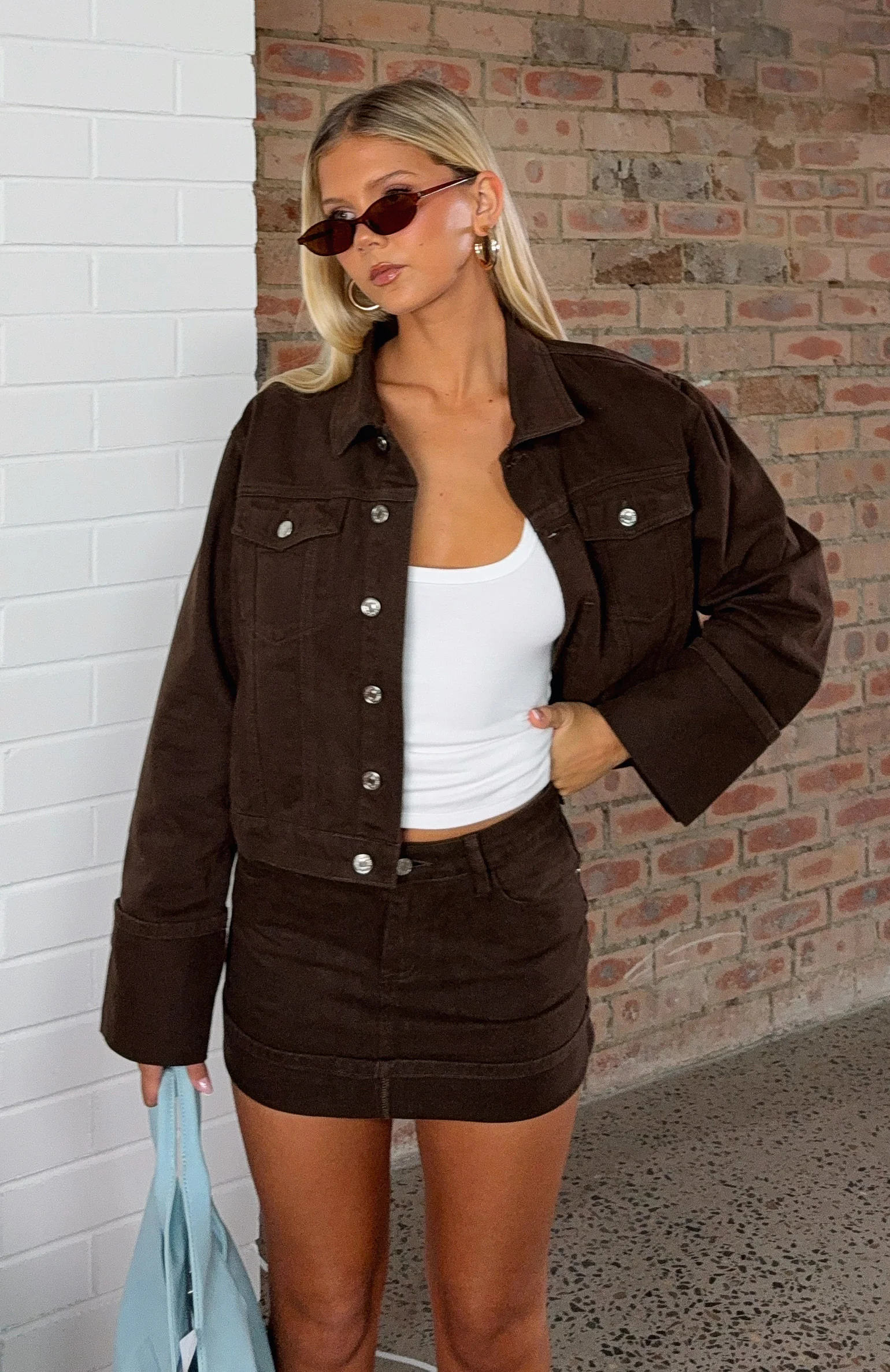 Charlotte Denim Jacket Chocolate Wash