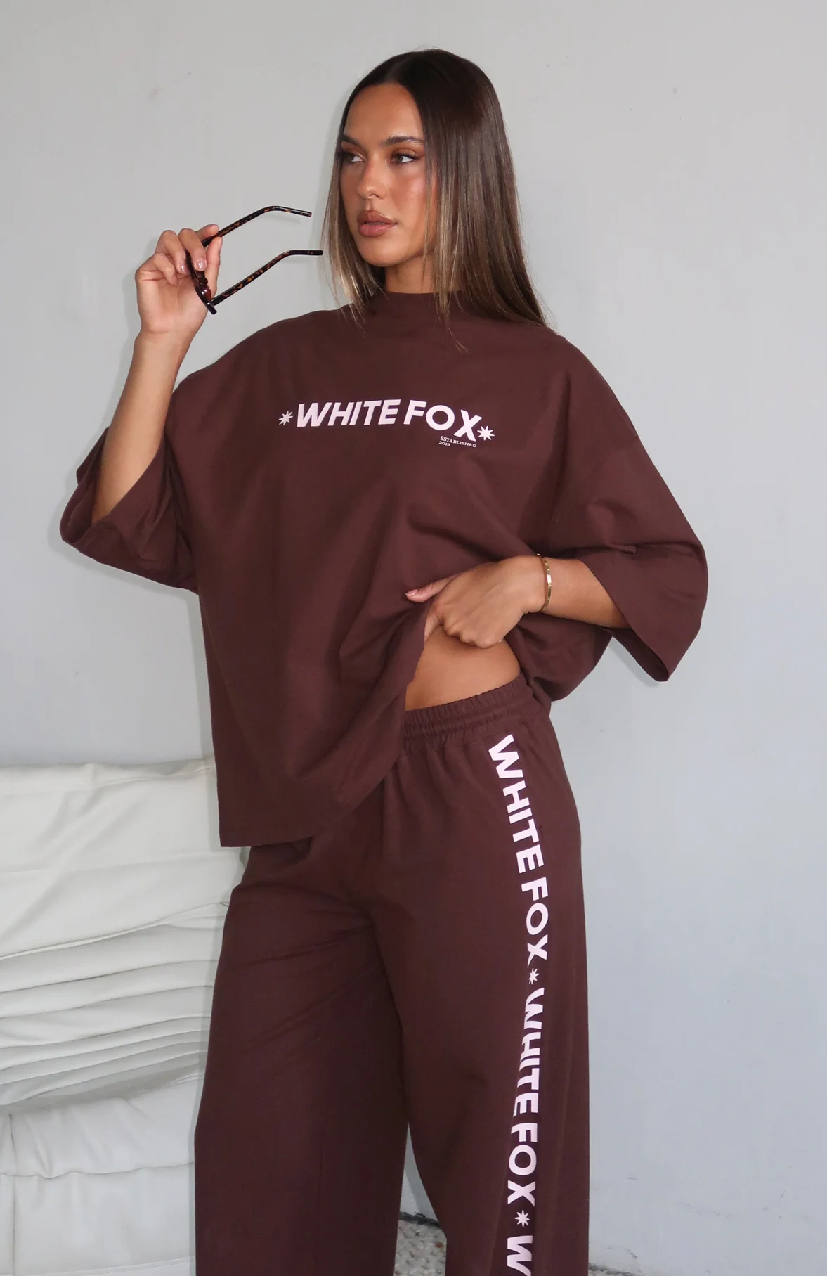 Tender Hearts Oversized Tee Chocolate