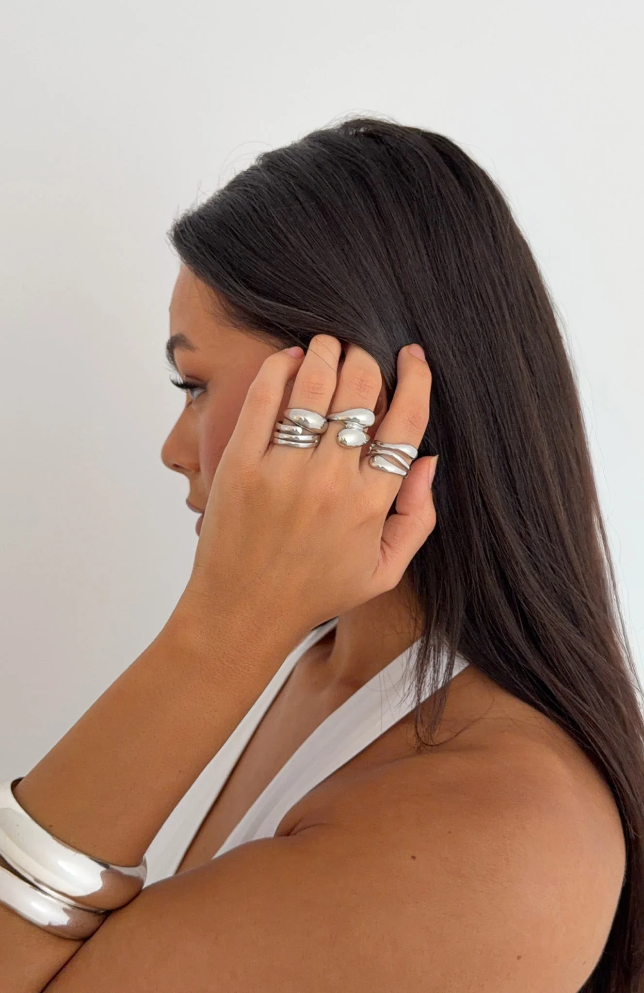 Timea Ring Set Silver