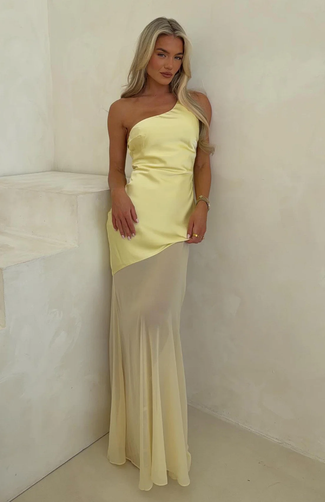 Vip Vibes Maxi Dress Lemon